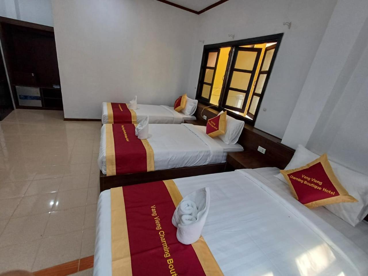 Vangvieng Charming Boutique Hotel Vang Vieng Bagian luar foto